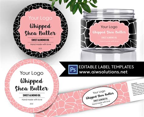 food product labels template